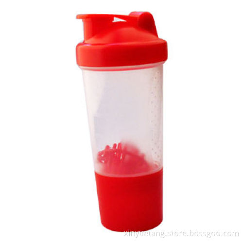 500mL high-quality shaker protein shaker cup with plastic mixer ball, any color